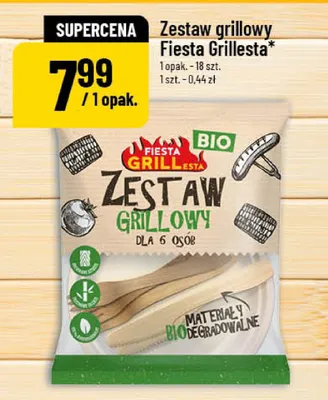 Zestaw grillowy Fiesta Grillesta 18-pak promocja w POLOmarket