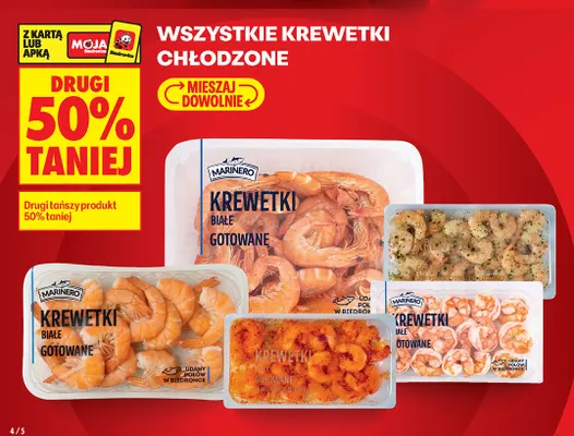 Krewetki białe gotowane Marinero promocja w Biedronka