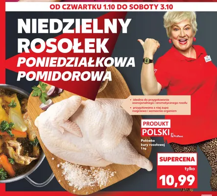 Połówka kury rosołowej promocja w Kaufland