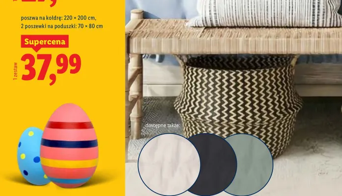 Pościel z mikrowłókna satynowego 220x200cm promocja w Lidl