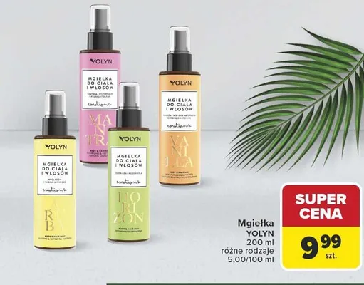 Mgiełka do ciała i włosów Yolyn Vanilla promocja w Carrefour