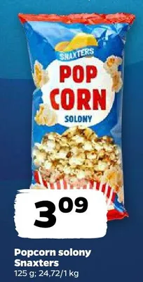 Popcorn solony Snaxters promocja w Netto