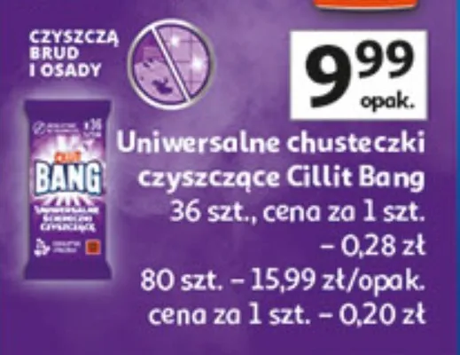 Uniwersalne chusteczki czyszczące promocja w Auchan