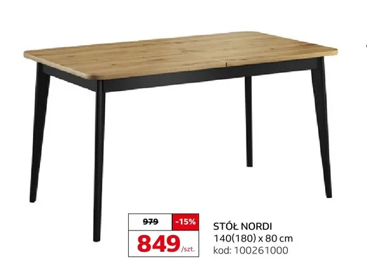 Stół Nordi promocja w Komfort