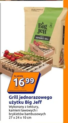 Grill jednorazowego użytku Big Jeff 27x24x10cm promocja w Action