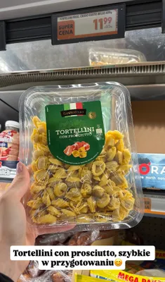 Tortellini con prosciutto promocja w Biedronka
