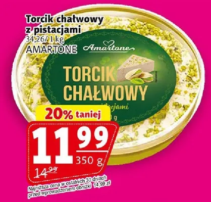 Torcik chałwowy z pistacjami promocja w Prim Market