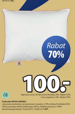 Poduszka Royal Nordic promocja w Jysk