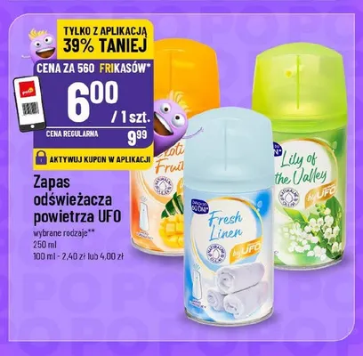 Zapas odświeżacza powietrza UFO promocja w POLOmarket