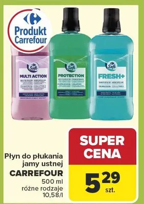 Płyn do płukania jamy ustnej różne rodzaje promocja w Carrefour