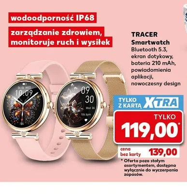 Smartwatch TRACER Bluetooth 5.3 promocja w Kaufland