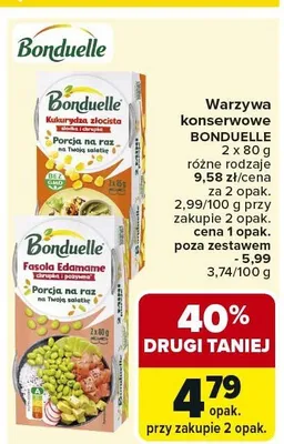 Warzywa konserwowe 2x80g różne rodzaje promocja w Carrefour Market