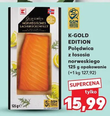 Polędwica z łososia norweskiego K-Gold Edition promocja w Kaufland