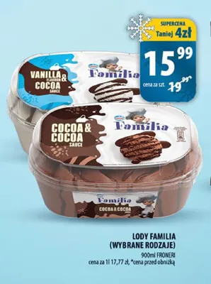Lody Familia Froneri promocja w Arhelan