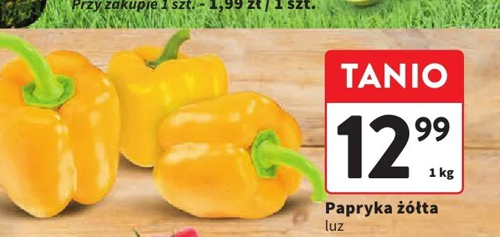 Papryka żółta luz promocja w Intermarche