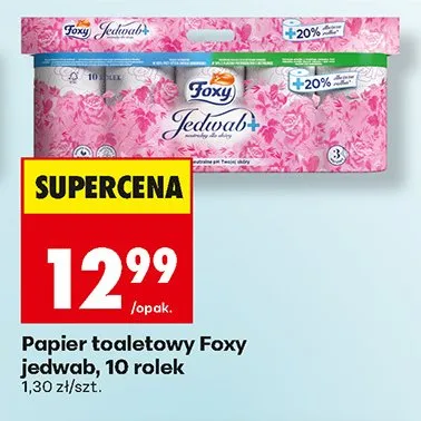 Papier toaletowy Foxy Jedwab promocja w Biedronka