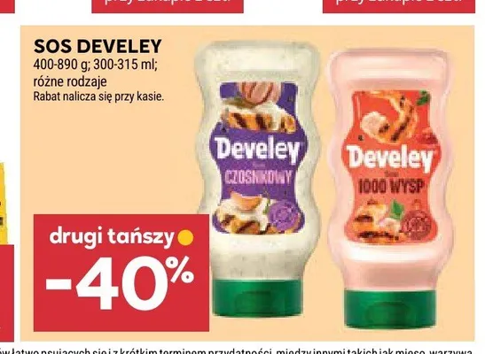 Sos 1000 wysp Develey promocja w Stokrotka
