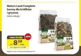 Karmy dla królików i gryzoni Nature Land Complete promocja w Super Zoo