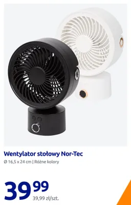 Wentylator stołowy Nor-Tec promocja w Action