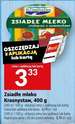 Zsiadłe mleko Krasnystaw promocja w Twój Market