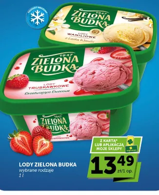 Lody Zielona Budka wybrane rodzaje promocja w ABC