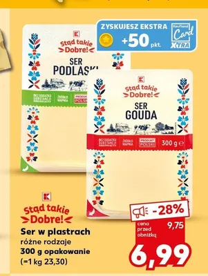 Ser w plastrach Gouda Stąd takie Dobre! promocja w Kaufland