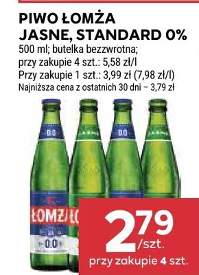 Piwo Łomża Jasne, Standard 0% promocja w Stokrotka