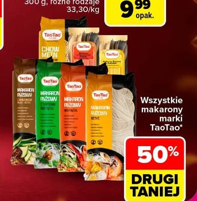 Makaron ryżowy wstążki TaoTao promocja w Carrefour