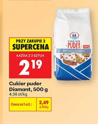 Cukier puder Diamant promocja w Biedronka
