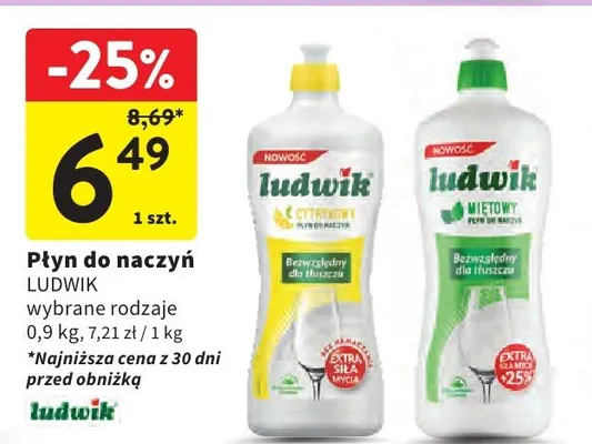 Płyn do naczyń wybrane rodzaje promocja w Intermarche