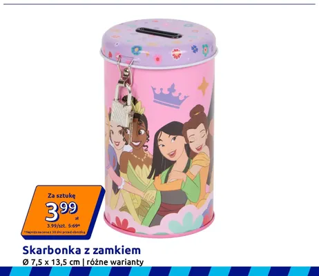 Skarbonka z zamkiem promocja w Action
