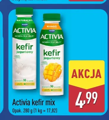 Kefir jogurtowy naturalny Activia promocja w Aldi