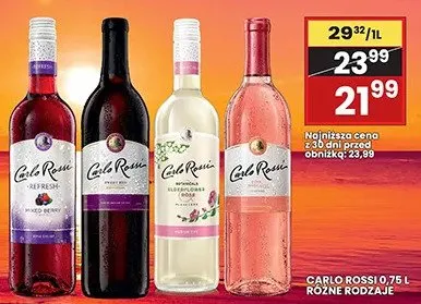 Wino Carlo Rossi promocja w Wafelek