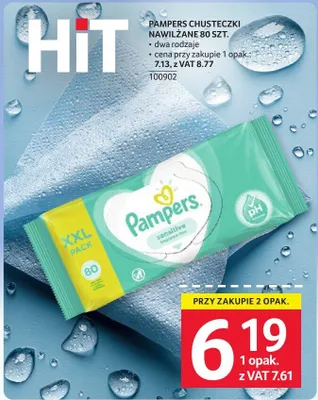 Chusteczki nawilżane Pampers 80 szt. promocja w Selgros