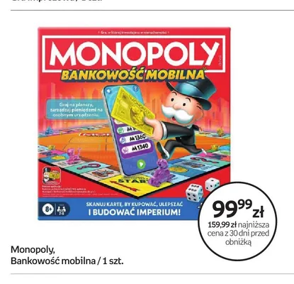 Gra planszowa Monopoly Bankowość mobilna promocja w Empik