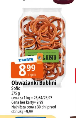 Obwarzanki Bublini Sofio promocja w Leclerc