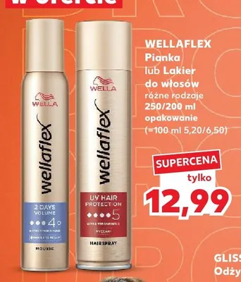 Pianka do włosów Wellaflex promocja w Kaufland