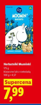Herbatniki Muminki klasyczne Fazer promocja w Lidl
