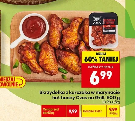 Skrzydełka z kurczaka w marynacie hot honey Czas na Grill promocja w Biedronka