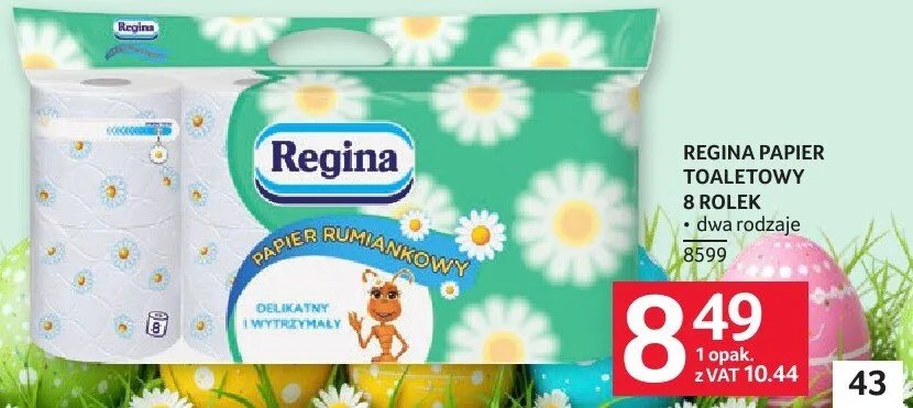 Papier toaletowy Regina 8 rolek promocja w Selgros