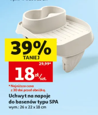 Uchwyt na napoje do basenów typu SPA promocja w Auchan