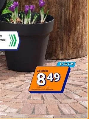 Doniczka Toledo czarna Ø 30 cm promocja w Action