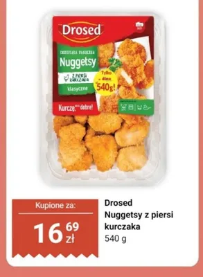 Nuggetsy z piersi kurczaka Drosed promocja w Dino