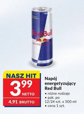 Napój energetyzujący Red Bull promocja w Makro