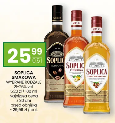 Soplica smakowa pigwowa promocja w Twój Market