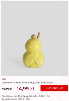 Pojemnik na miód Miele z motywem zwierzęcym home&you promocja w home&you