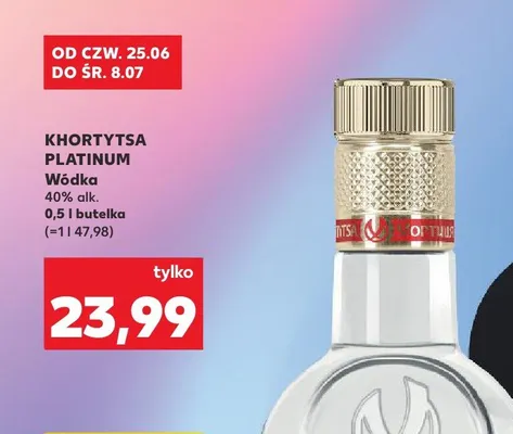 Wódka Khortytsa Platinum promocja w Kaufland