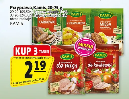 Przyprawa do mięs Kamis promocja w Prim Market