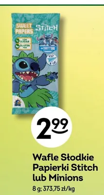 Wafle słodkie papierki Minions Sweet Papers promocja w Żabka
