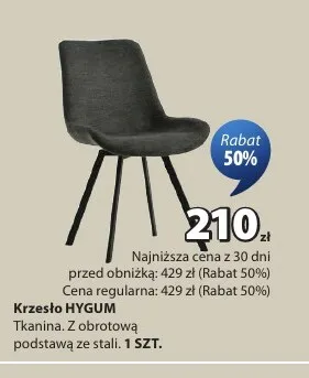Krzesło Hygum promocja w Jysk
